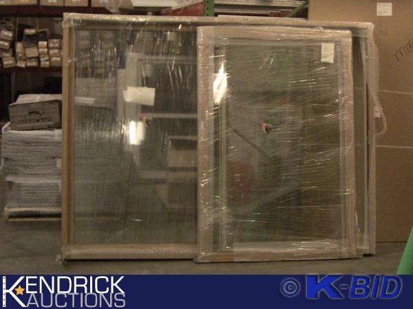 lot 214 image: 1 Lindsay Vinyl Left Handed (from outside view) Sliding Patio Door and Screen