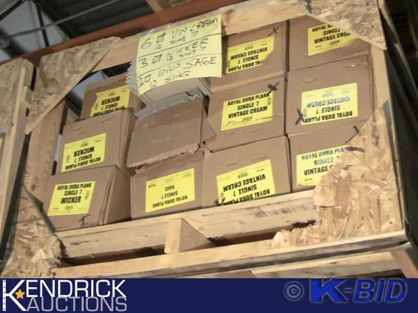 lot 221 image: 4 Pallets of Royal Dura Plank Single 7 Wood Grain Vinyl Siding