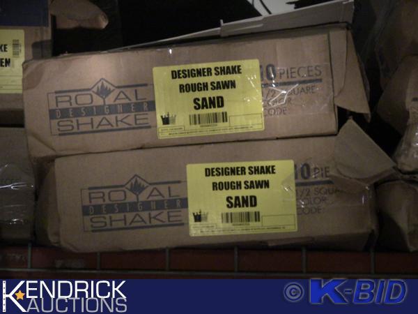 lot 232 image: Approximately 75 Sq. Ft. of Rough Sawn Sand Colored Shakes