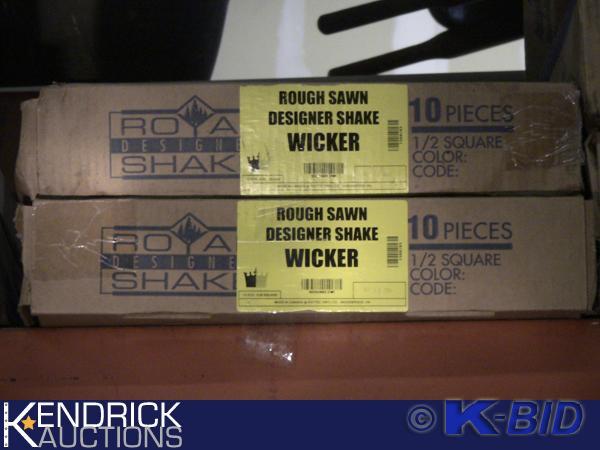 lot 233 image: Approximately 100 Sq. Ft. of Rough Sawn Wickered Colored Shakes
