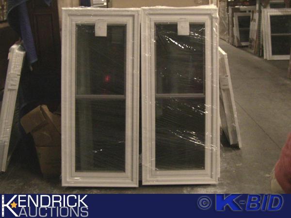 lot 4 image: 2 Lindsay Vinyl Framed Double Hung Windows