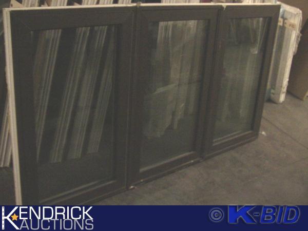 lot 50 image: 1 Heartland Vinyl Framed 3 Lite Casement Window