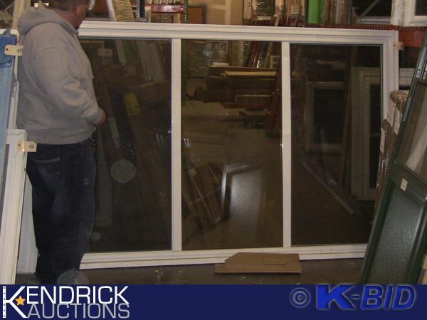 lot 73 image: 1 Lindsay Vinyl Framed 3 Lite (13, 13, 13) Slider Window