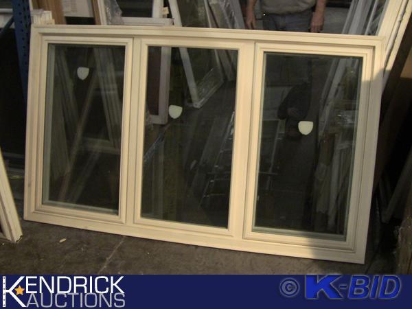 lot 76 image: 1 Lindsay Vinyl Framed 3 Lite (13, 13, 13) Casement Window