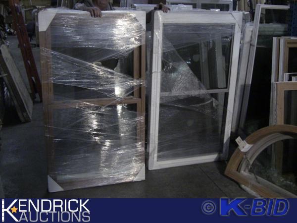 lot 91 image: 2 Lindsay Vinyl Framed Double Hung Windows