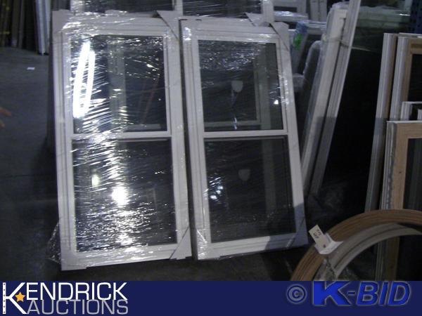 lot 92 image: 2 Lindsay Vinyl Framed Double Hung Windows