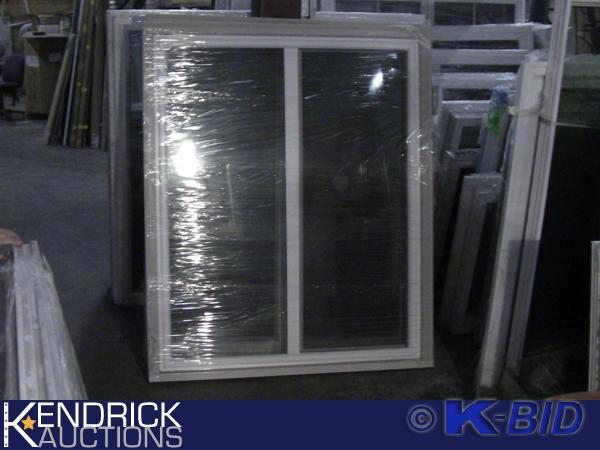 lot 98 image: 2 Lindsay Vinyl Framed Slider Windows