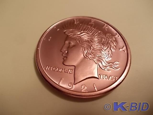 1-Ounce Copper Round .999 Fine