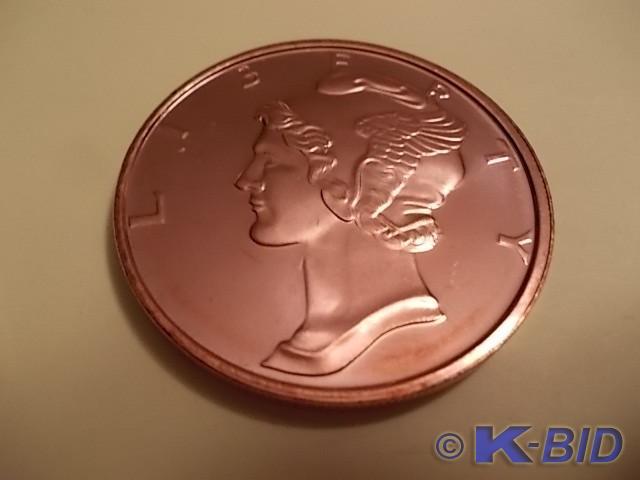 1-Ounce Copper Round .999 Fine