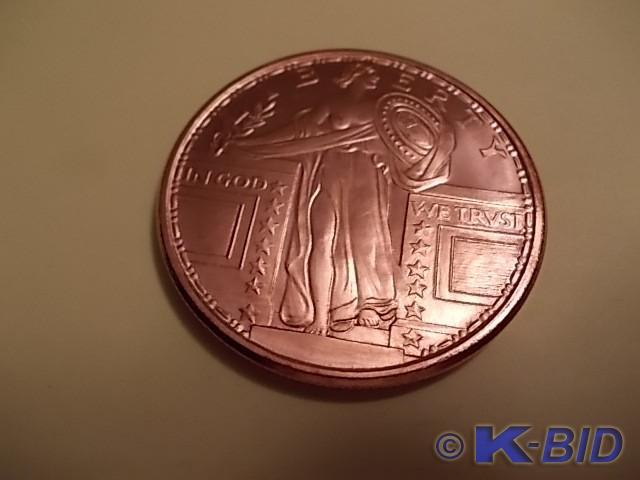 1-Ounce Copper Round .999 Fine