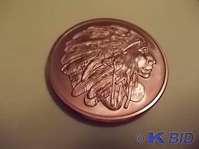 1-Ounce Copper Round .999 Fine