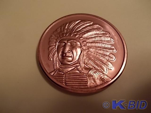 1-Ounce Copper Round .999 Fine