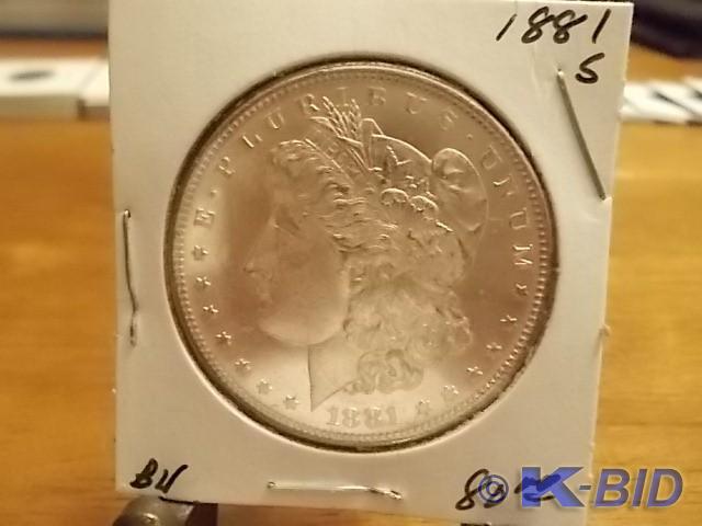 1881 S Morgan Dollar BU