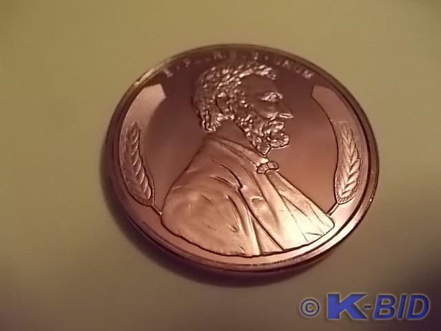 1-Ounce Copper Round .999 Fine