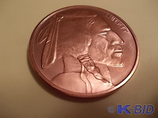 1-Ounce Copper Round .999 Fine