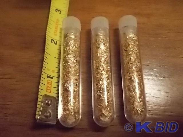 3-Vials Of Real Gold Flake
