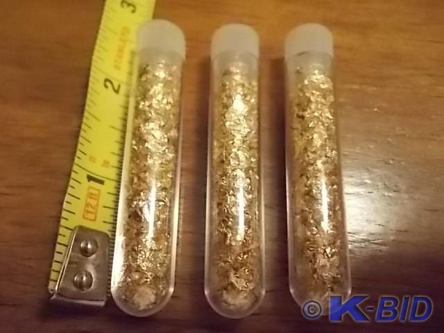 3-Vials Of Real Gold Flake