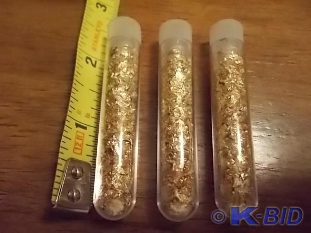 3-Vials Of Real Gold Flake
