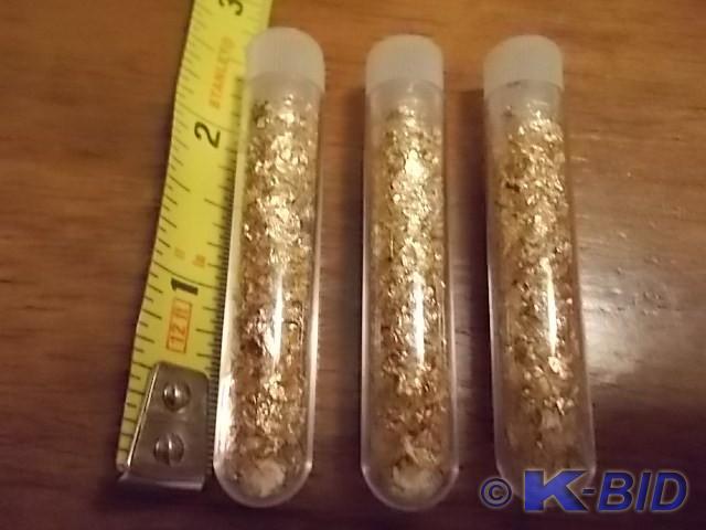 3-Vials Of Real Gold Flake