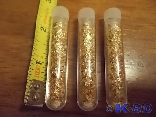 3-Vials Of Real Gold Flake