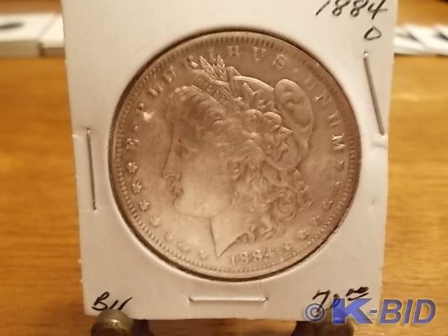 1884 O Morgan Dollar BU