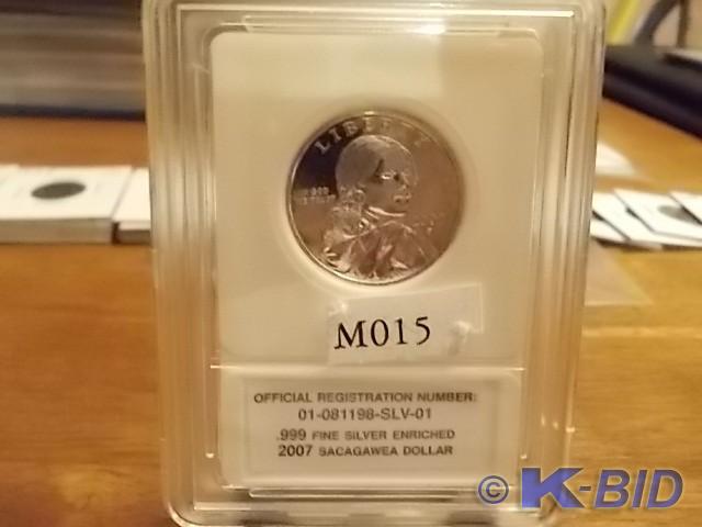 2007 Sacagawea Dollar .999 Fine Sil...