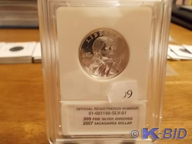 2007 Sacagawea Dollar .999 Fine Sil...