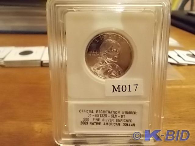 2009 Native American Dollar .999 Fi...