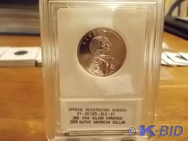 2009 Native American Dollar .999 Fi...