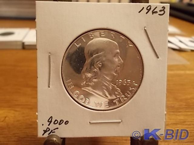 1963 Franklin Half Dollar Proof