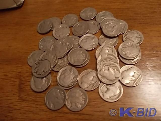39-Assorted Buffalo Nickels (1920s...