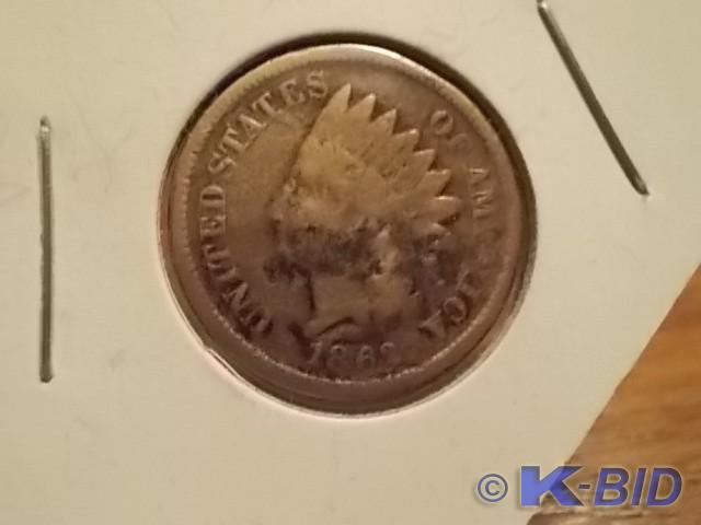 1862 Indian Head Cent