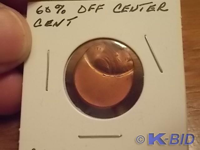 Lincoln Head Cent (60% Off Center S...