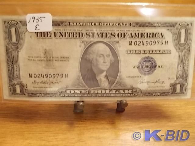 US Silver Certificate 1935 E