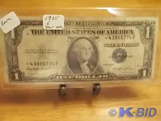 US Silver Certificate 1935 E Star N...