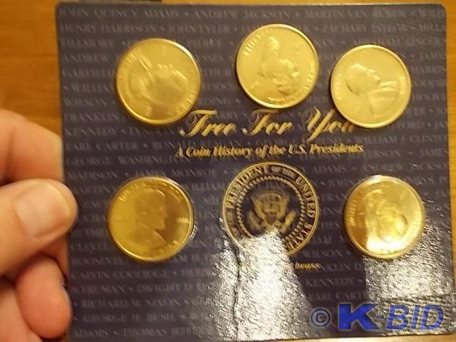 Set Of 5-Presidential Coins