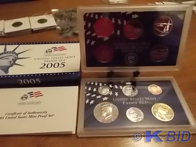 2005 US Mint Proof Set With State Q...
