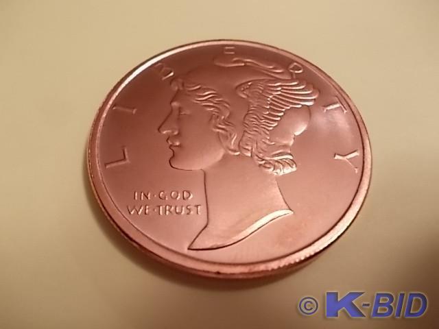 1-Ounce Copper Round .999 Fine