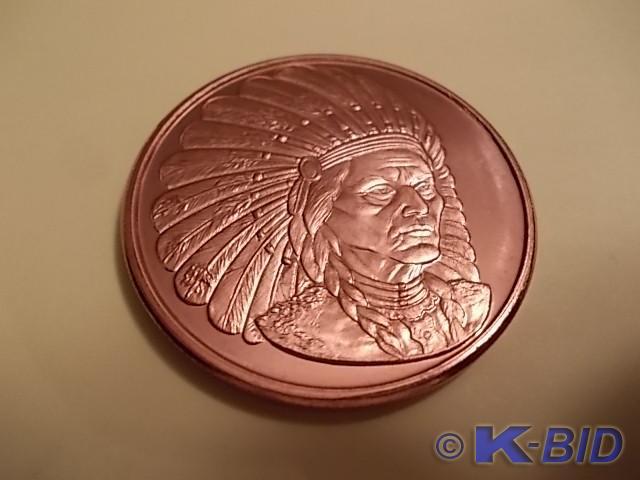 1-Ounce Copper Round .999 Fine