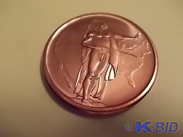 1-Ounce Copper Round .999 Fine