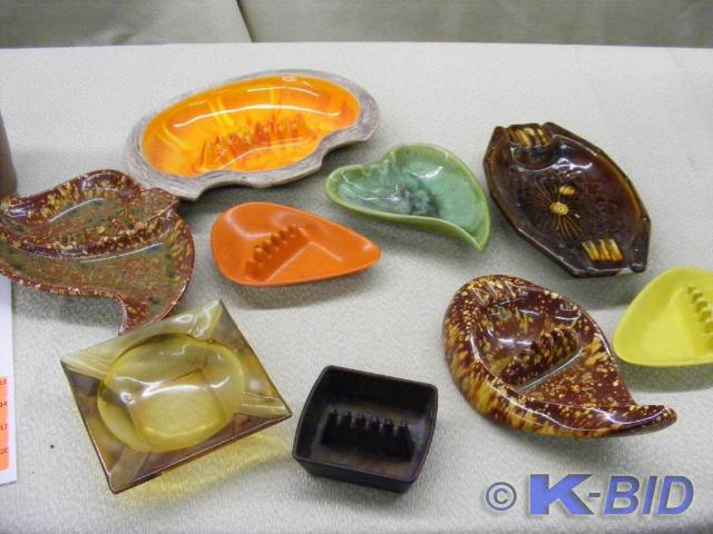 Lot of Pottery Ashtrays