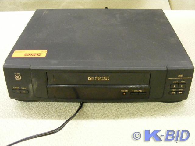 GE VCR, no remote, untested