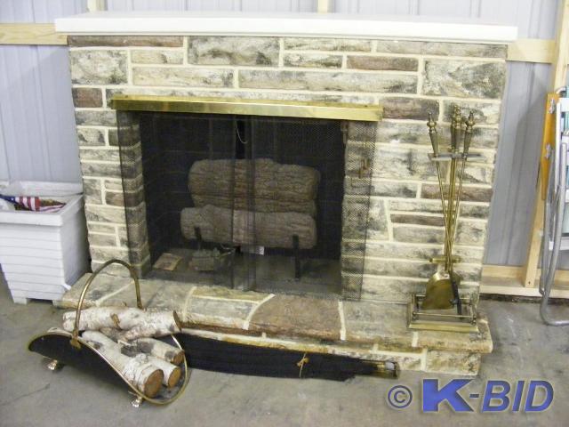 Gas Fireplace with Tools, Extra Scr...