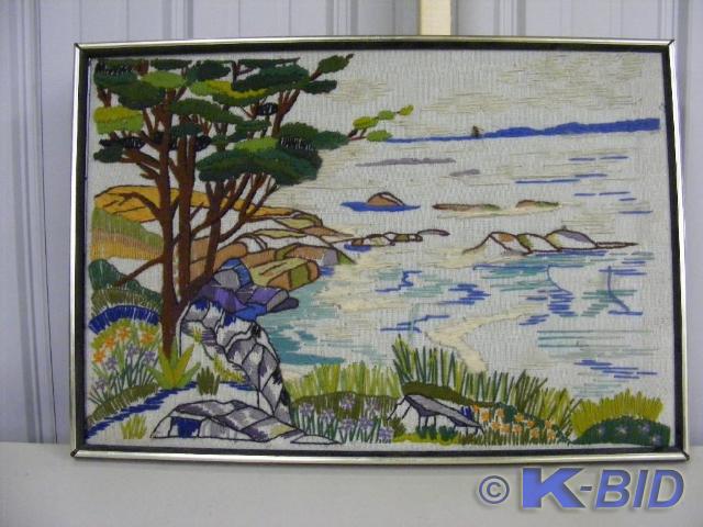 Framed Yarn Art Work Picture 20 x...