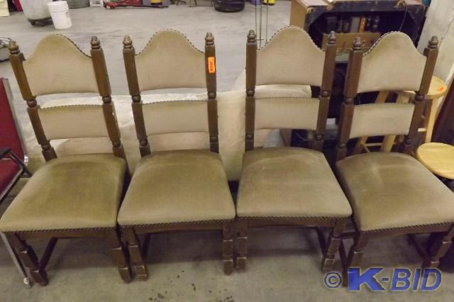 Four (4) Dining room Chairs, tan