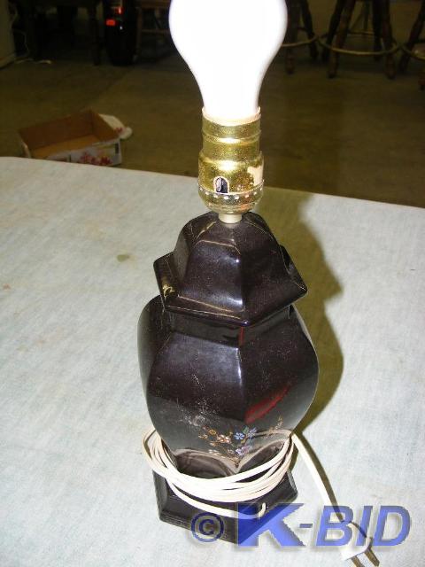 black lamp, no shade