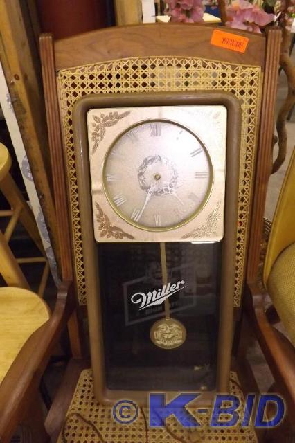 Miller High Life Clock, plastic cas...