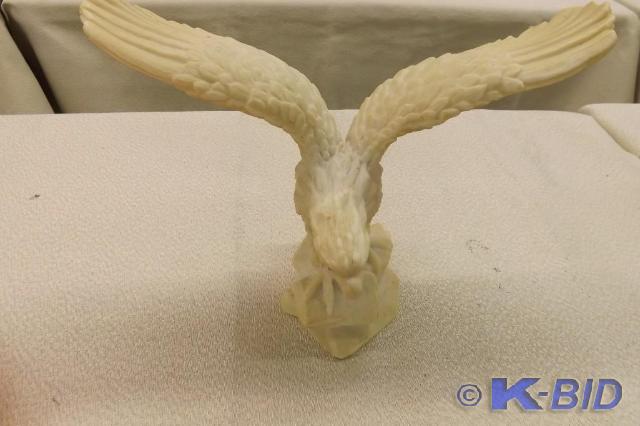 Eagle Figurine, smoked stained