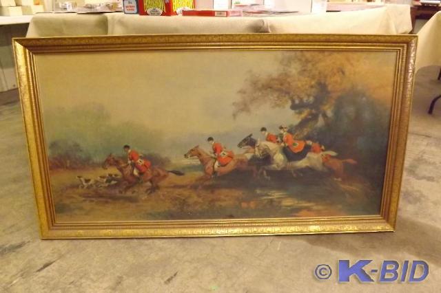Picture with gold frame 51.5 x 27...