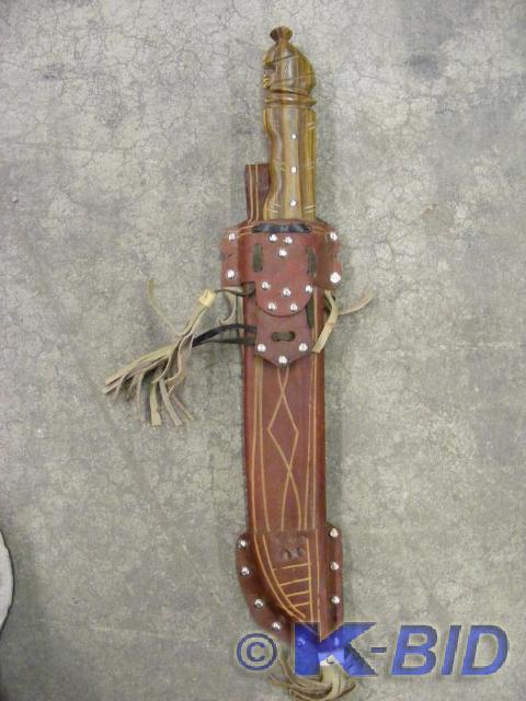 Decorative Knife in leather sheath ...